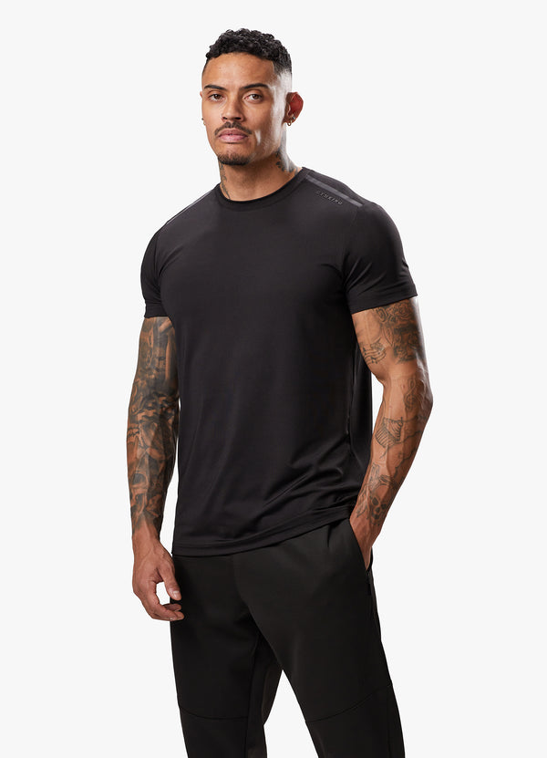 Gym King Alpha Poly Tee - Black