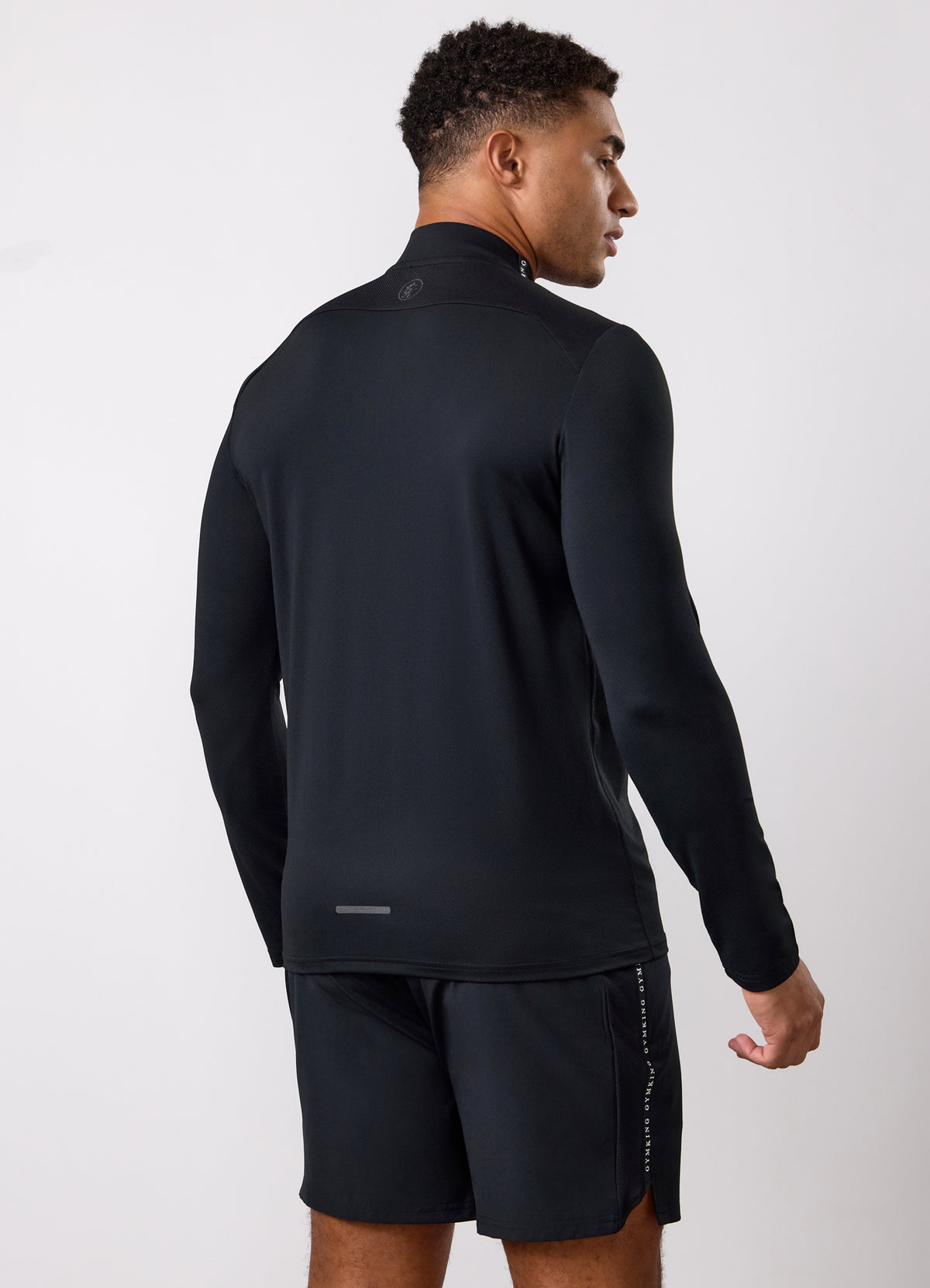 Gym King Ambition Taped 1/4 Zip- Black