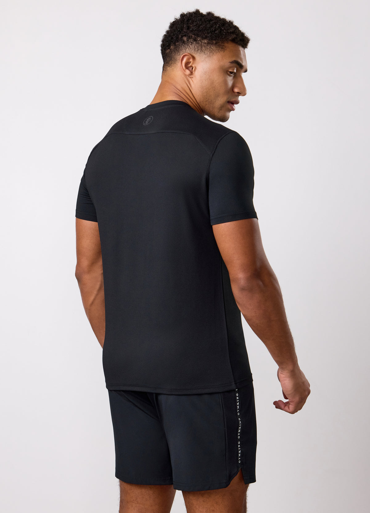 Gym King Ambition Taped T-Shirt- Black
