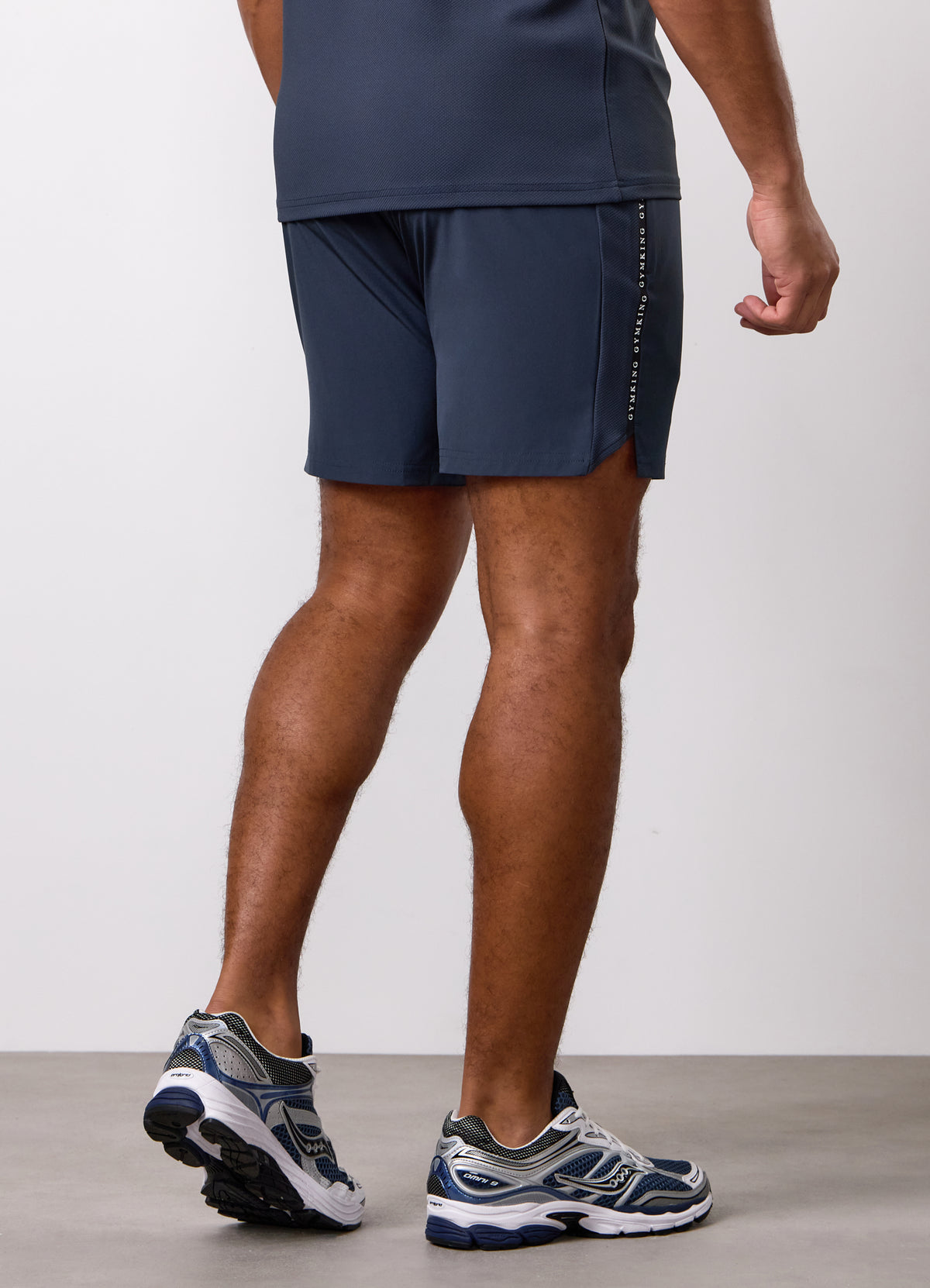 Gym King Ambition Taped Short 6"- Deep Slate Blue