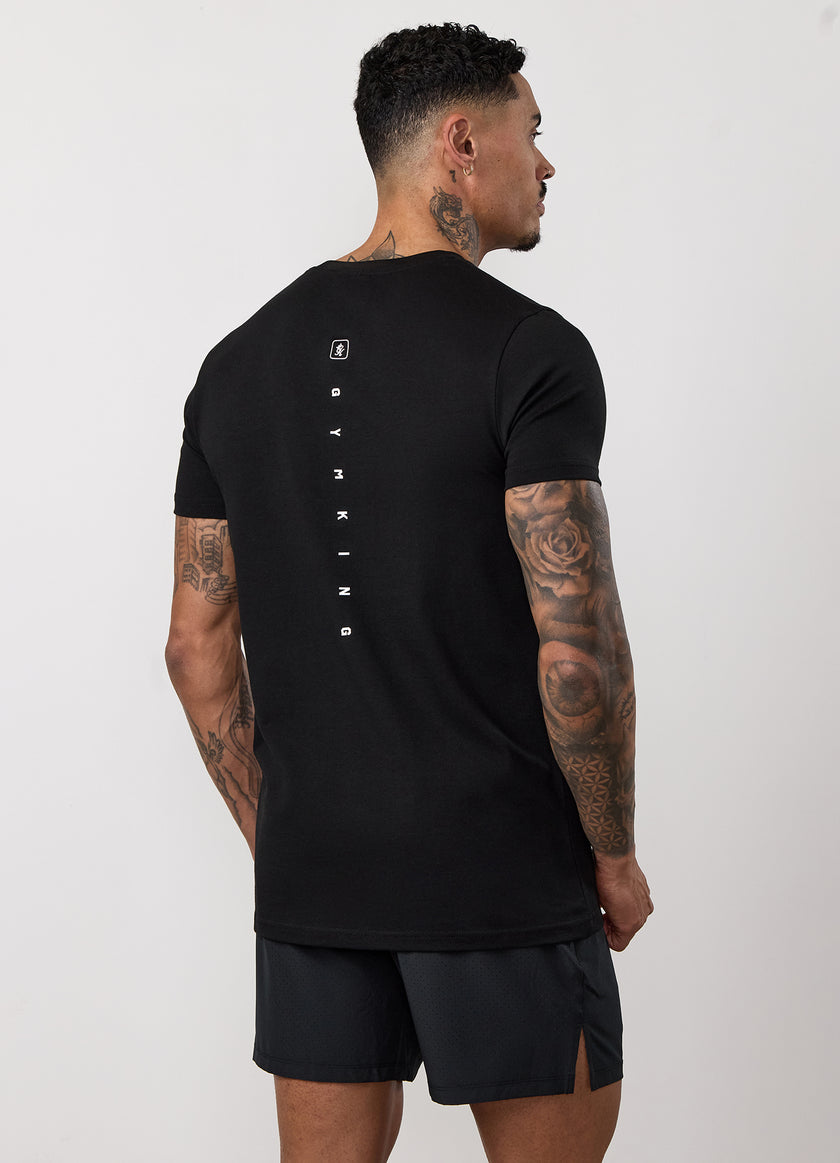 Gym King Apex Jersey Tee - Black