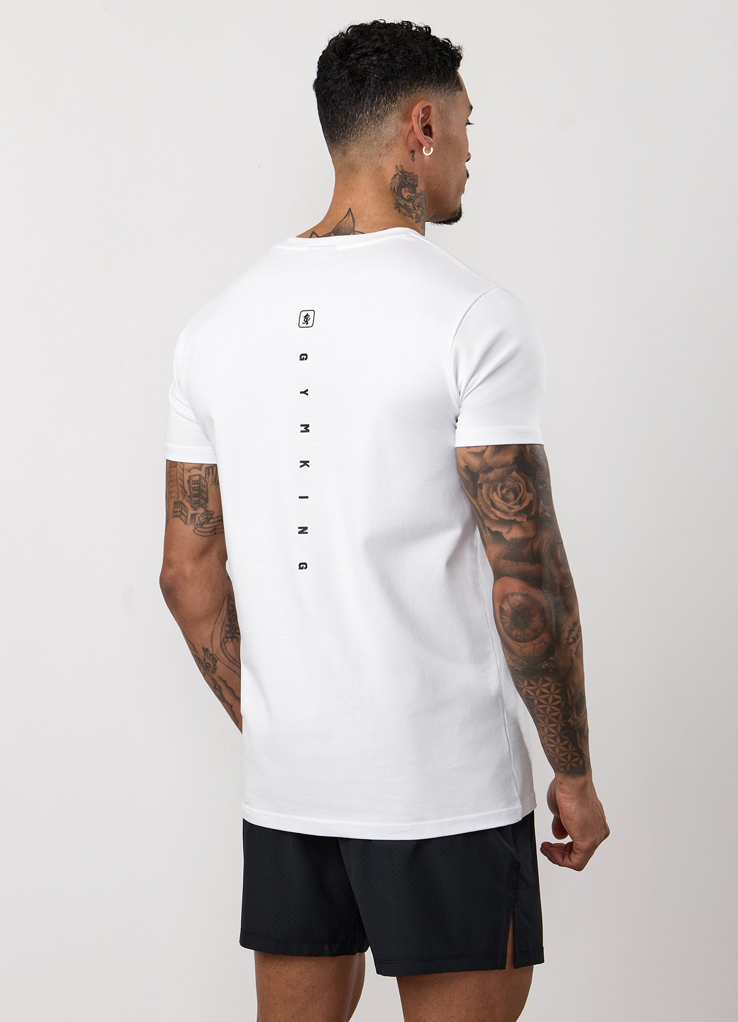 Gym King Aventus Short Sleeve Tee - White