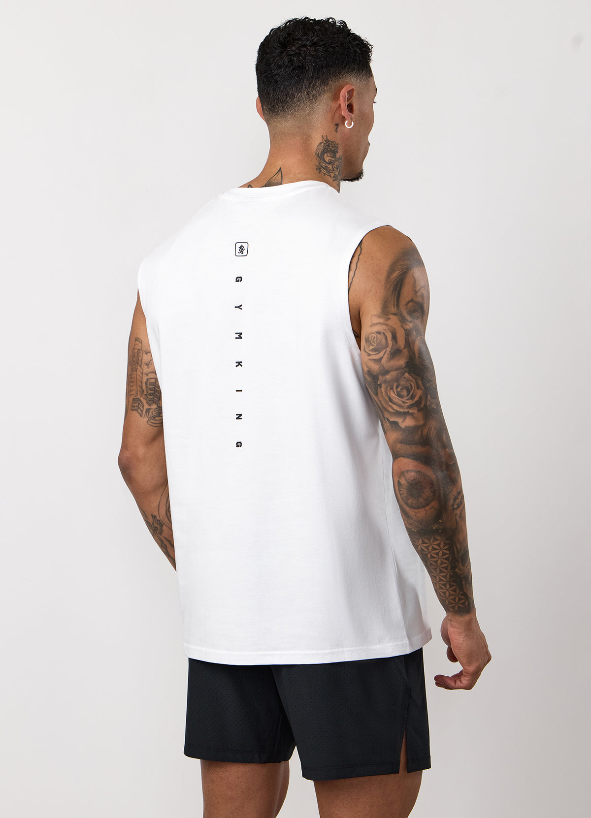 Gym King Apex Jersey Vest - White