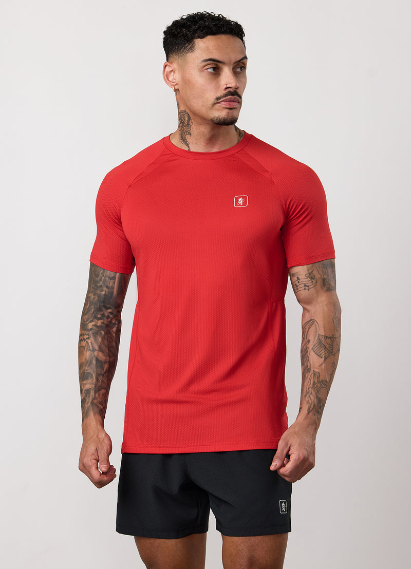 Gym King Apex Performance Tee - Signal Red