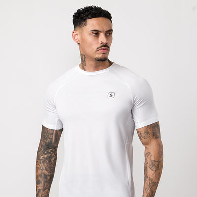 Gym King Apex Performance Tee - White