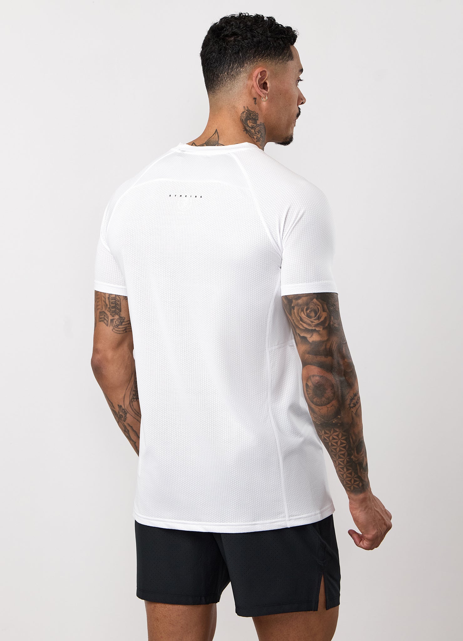 Gym King Apex Performance Tee - White
