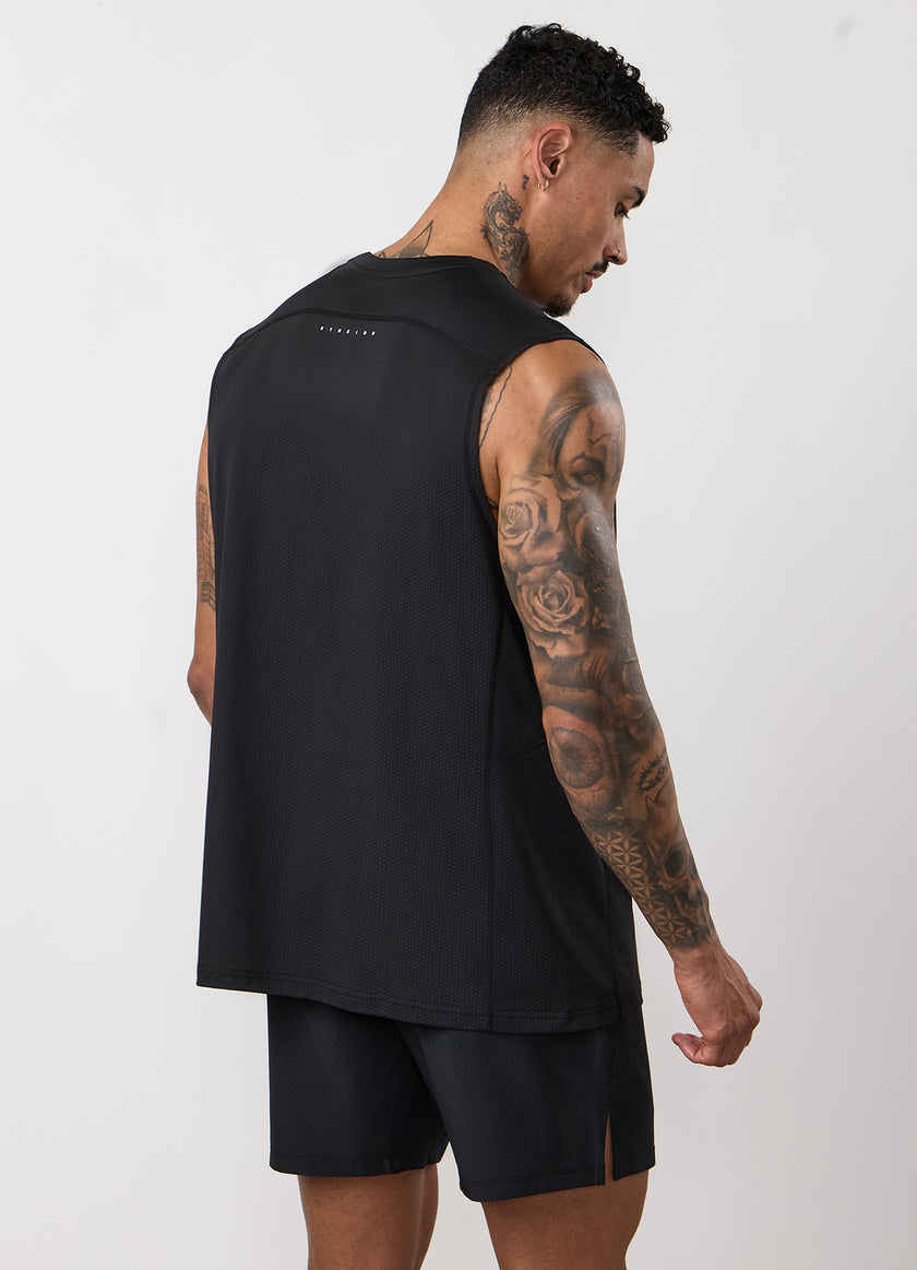 Gym King Apex Performance Vest - Black