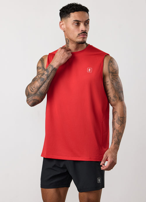 Gym King Apex Performance Vest - Signal Red