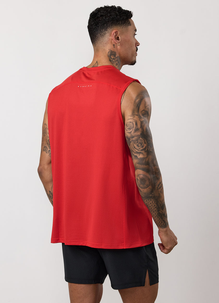 Gym King Apex Performance Vest - Signal Red