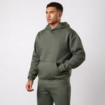 Gym King Ascent-hoodie van geborsteld fleece - donkerolijfgroen (miniatuurafbeelding)
