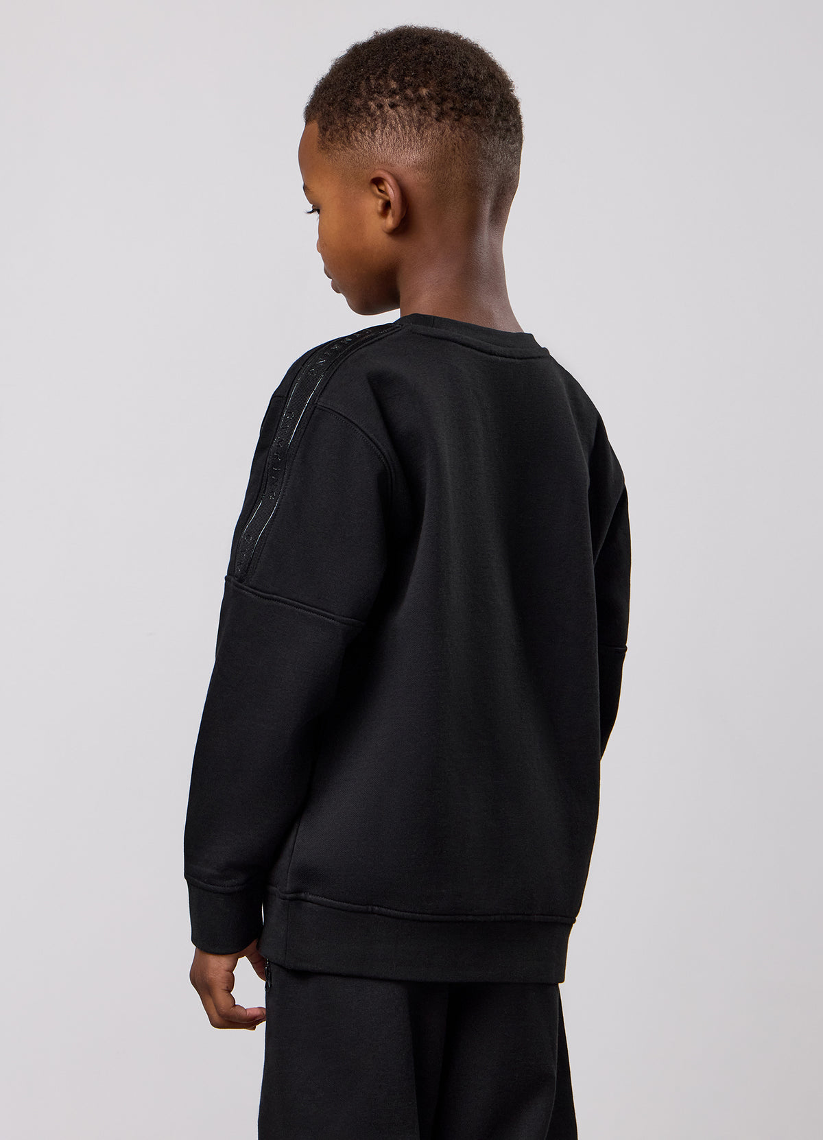 Gym King Younger Kids Ascent Taped Crew - Black