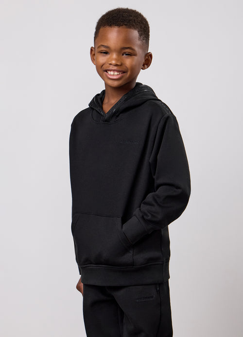 Gym King Older Kids Ascent Taped Hoodie - Black
