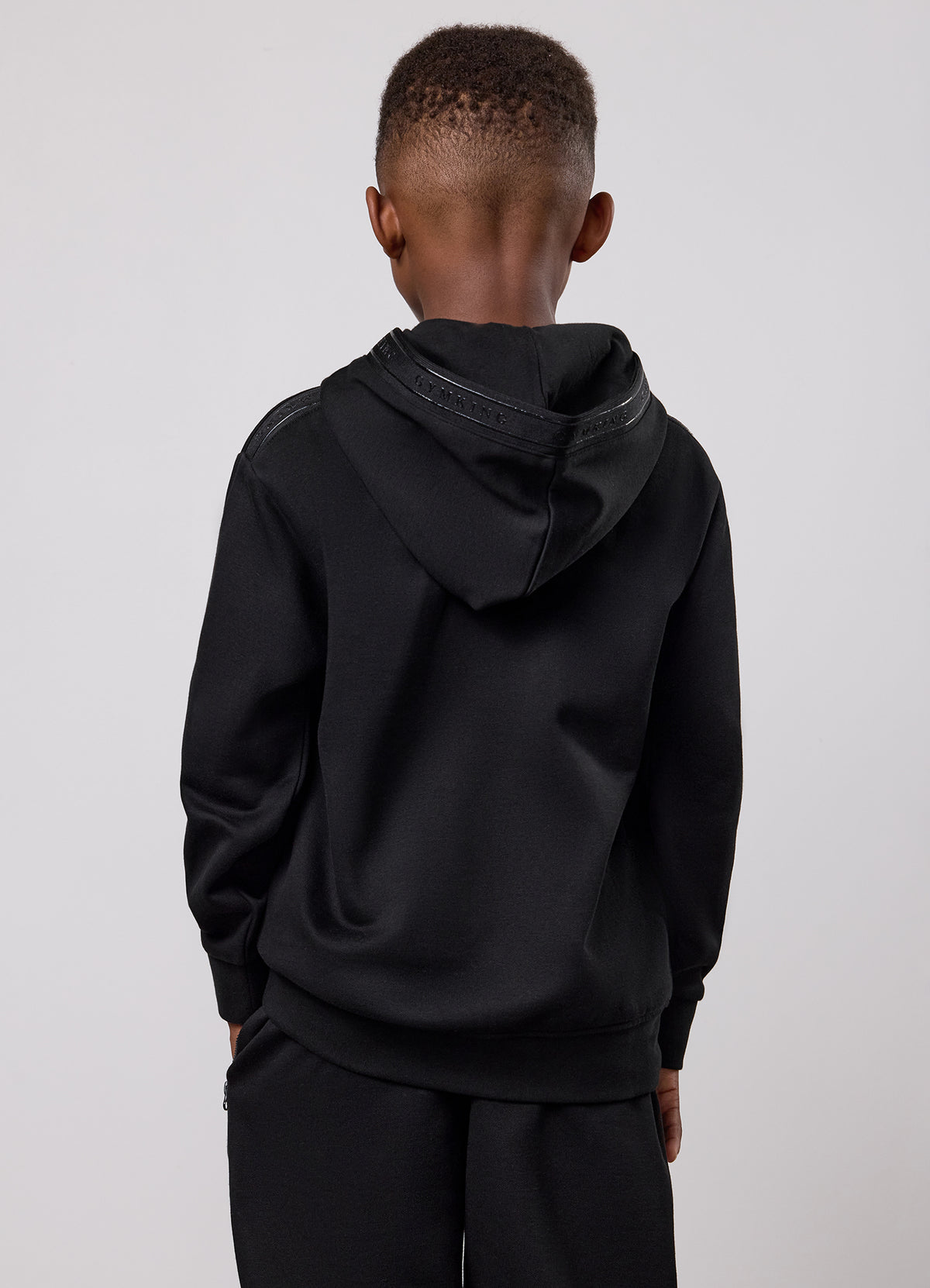 Gym King Older Kids Ascent Taped Hoodie - Black