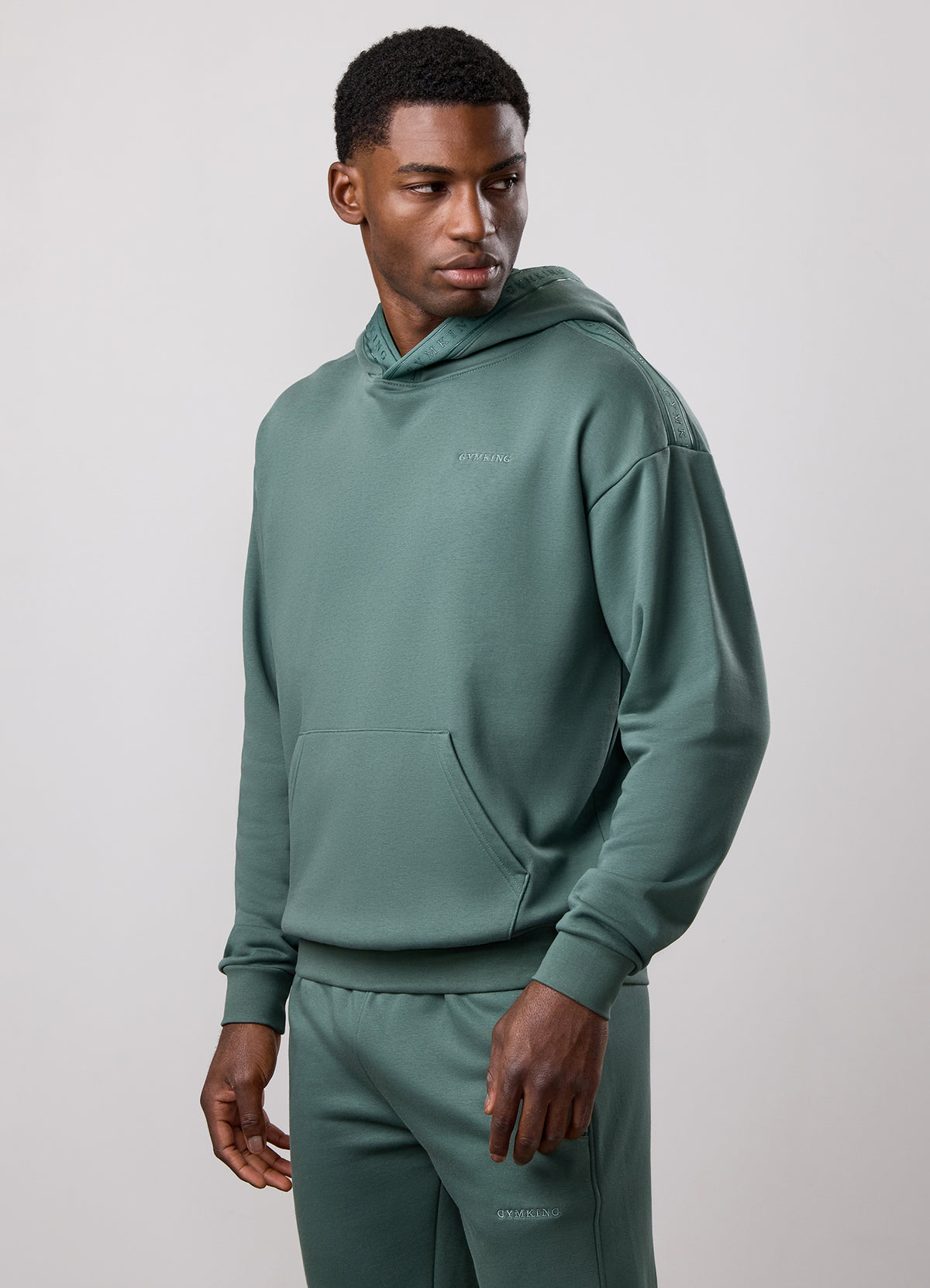 Gym King Ascent Taped Hoodie - Willow Green