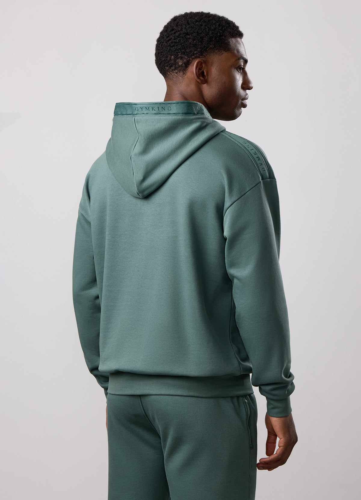 Gym King Ascent Taped Hood Tracksuit – Willow Green