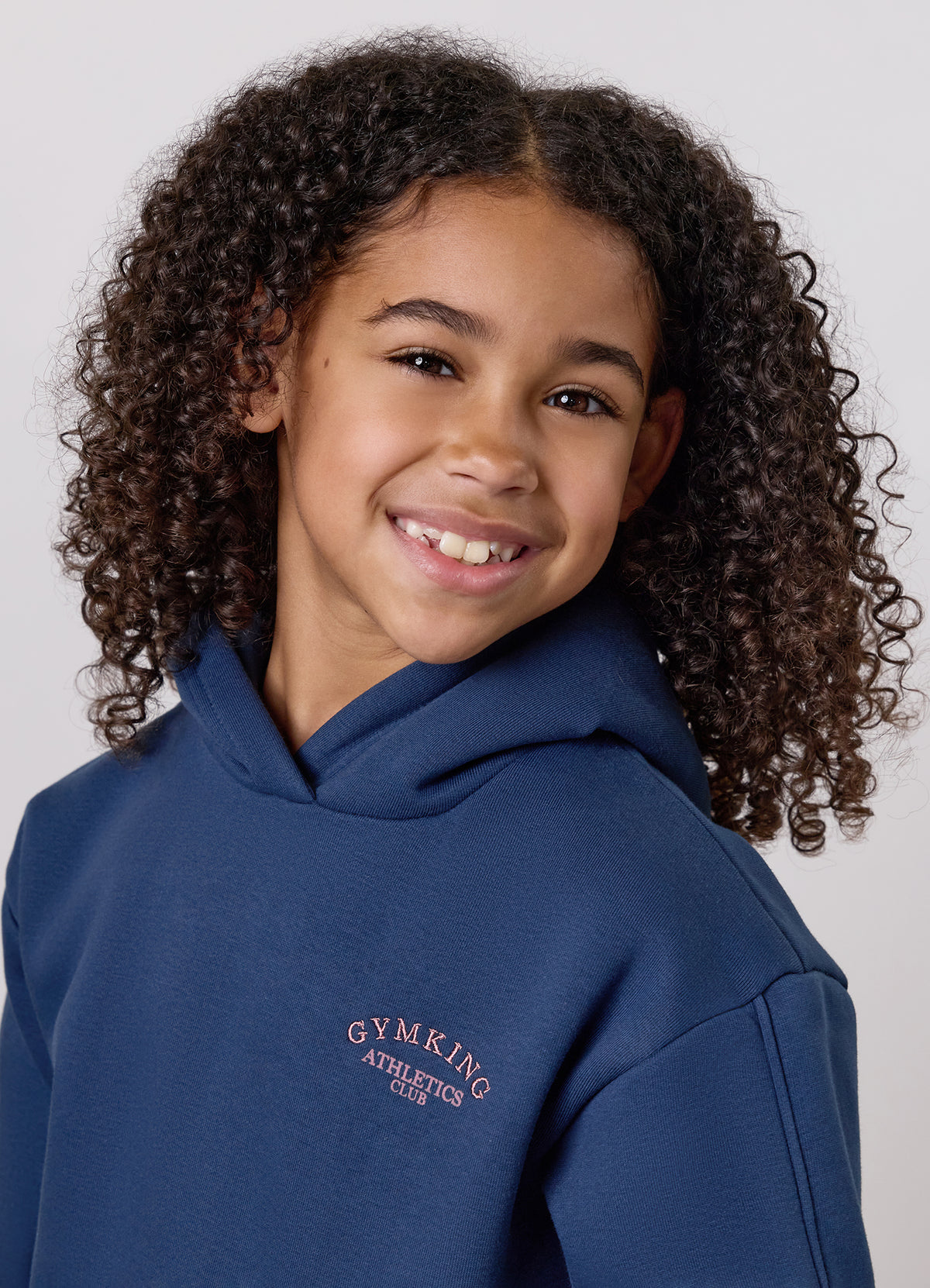 Gym King Older Kids Athletics Club Oversized Hoodie - Midnight