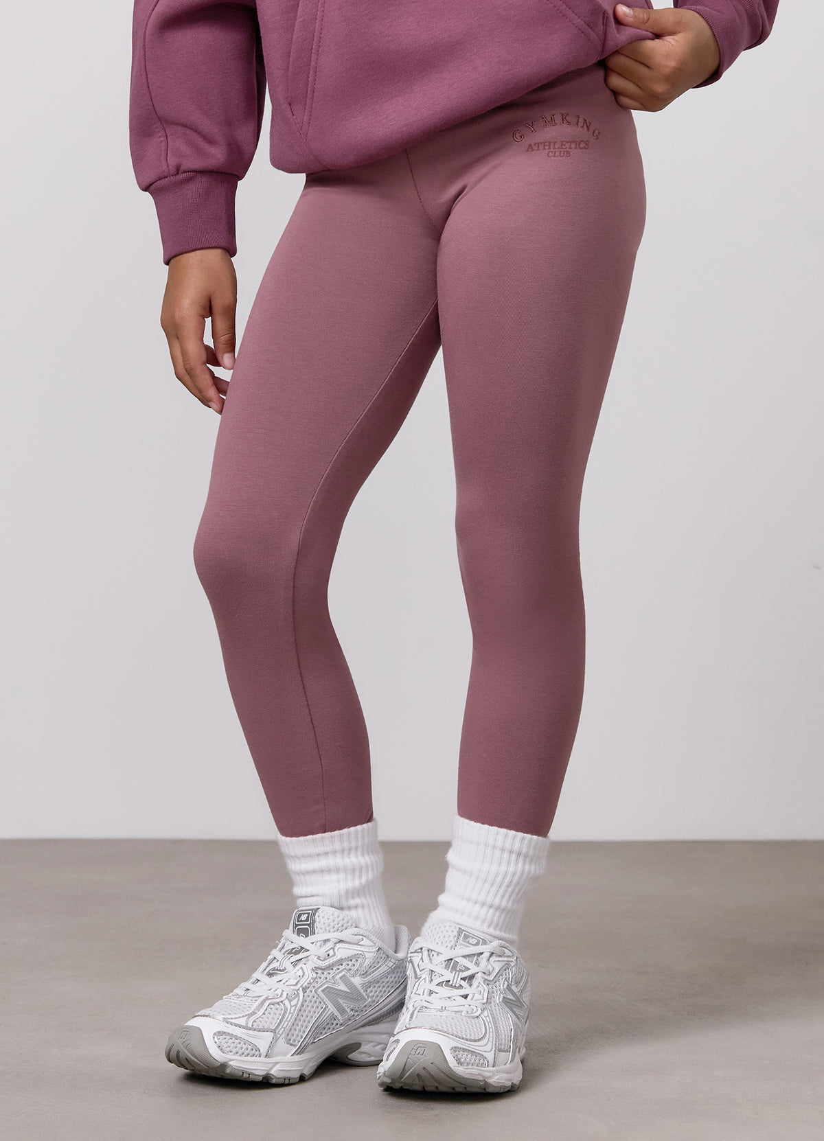 Gym King Older Kids Athletics Club Jersey Legging - Mulberry
