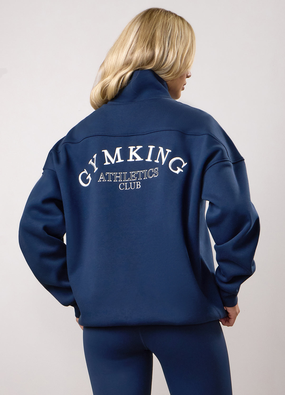 Gym King Athletics Club 1/4 Zip Funnel - Midnight