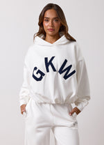 Gym King Aura Bubble Hem Hood - Cream thumbnail