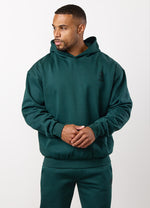 Gym King Aventus Fleece Hood Tracksuit - Deep Forest Green