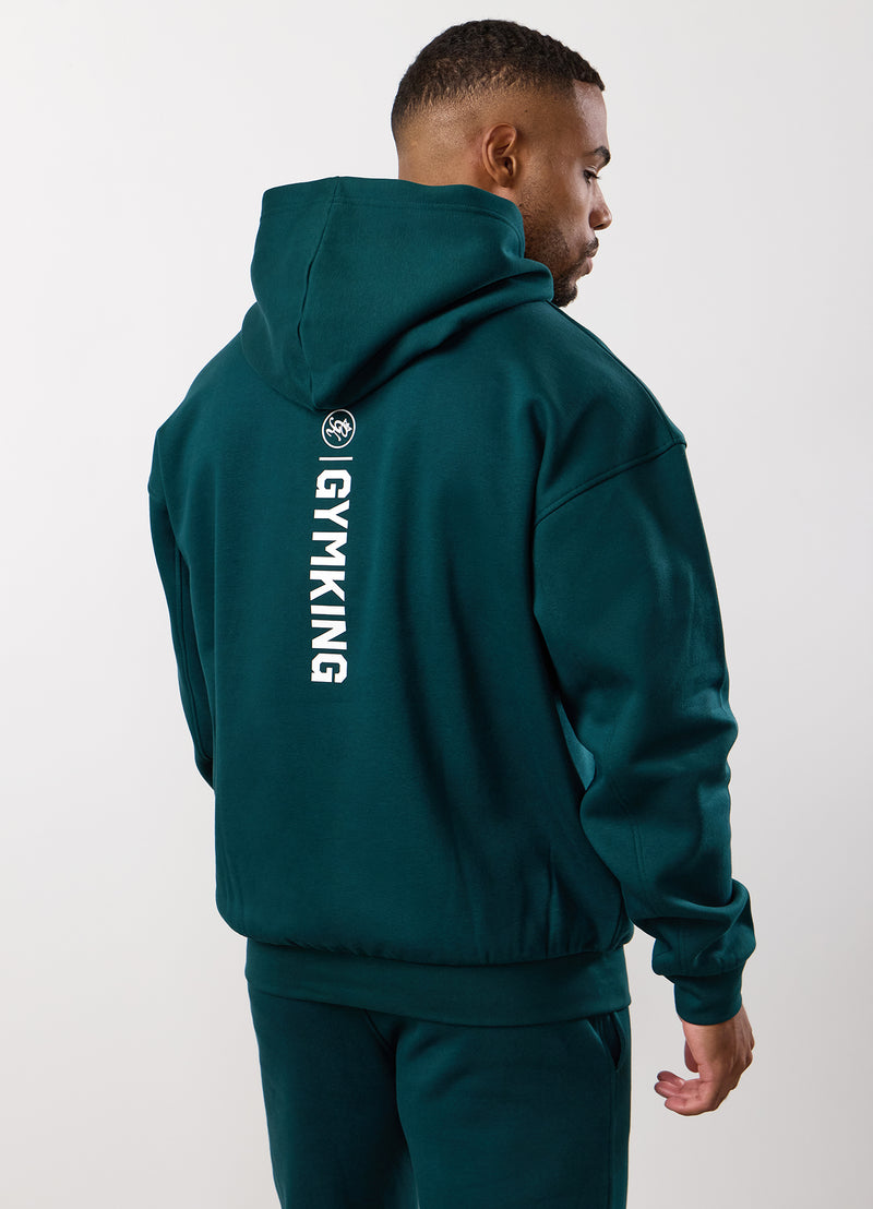Gym King Aventus Fleece Hood Tracksuit - Teal