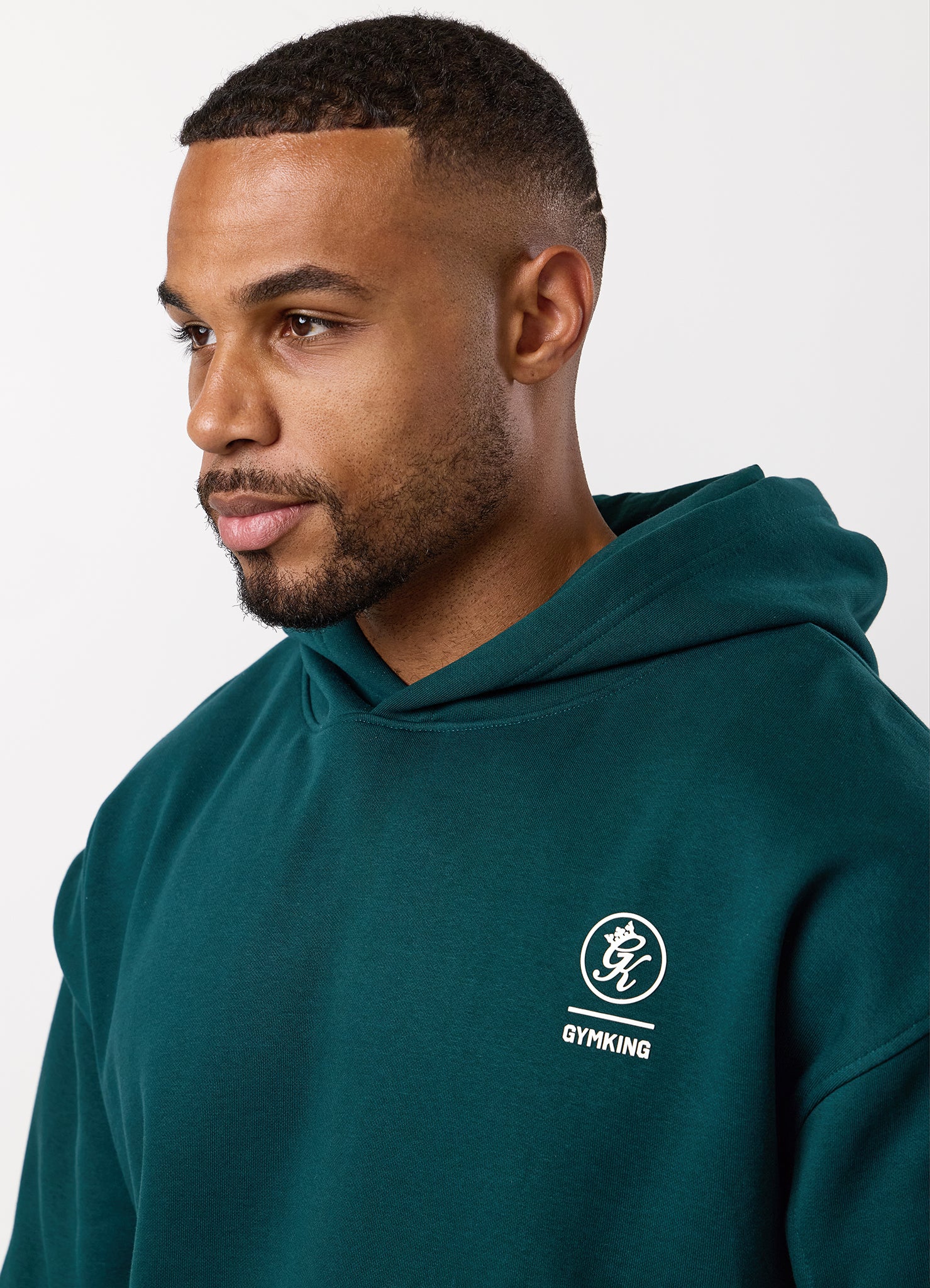 Gym King Aventus Fleece Hood Tracksuit - Teal