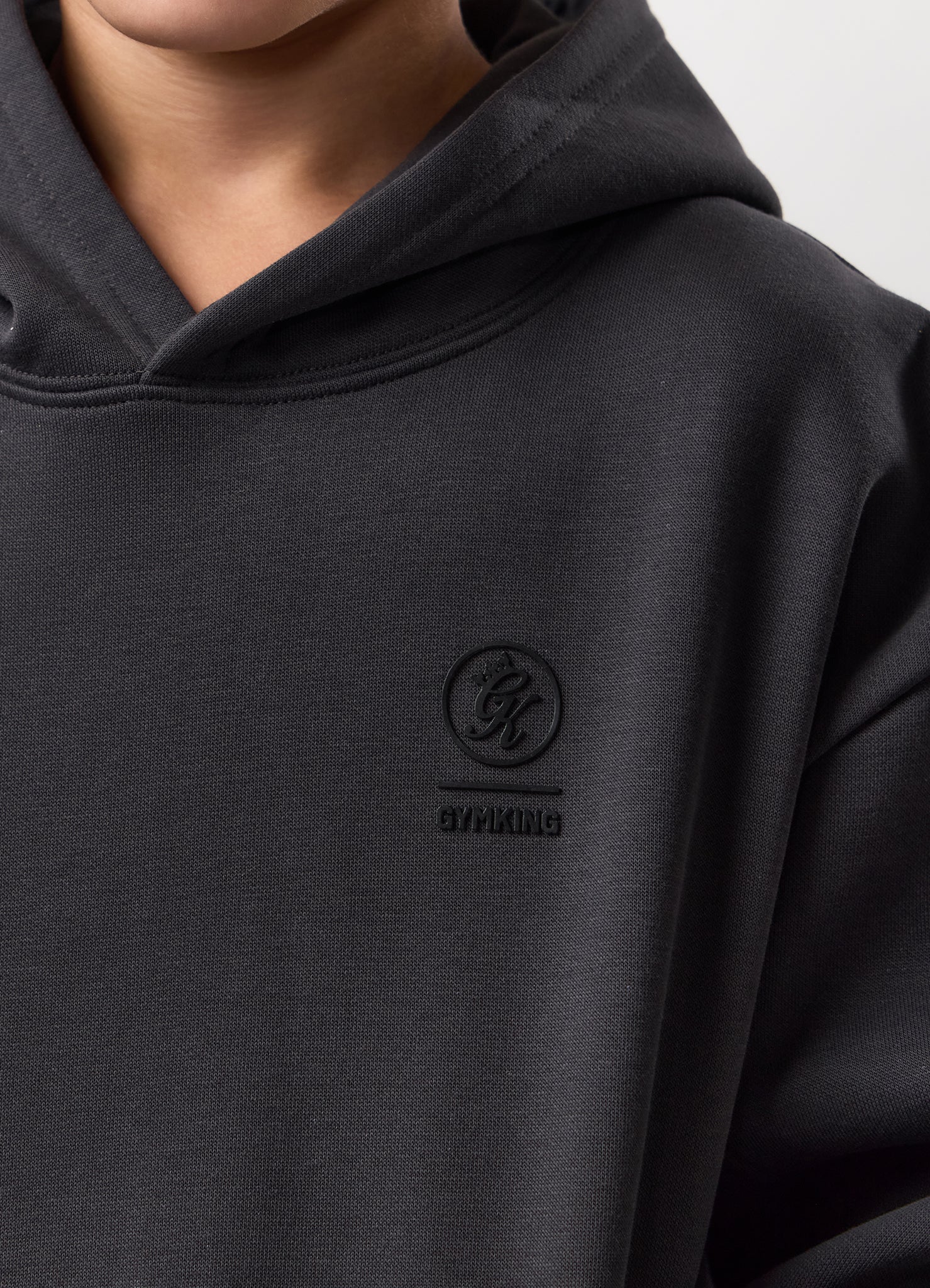 Gym King Kids Aventus Hood Tracksuit - Dark Pewter