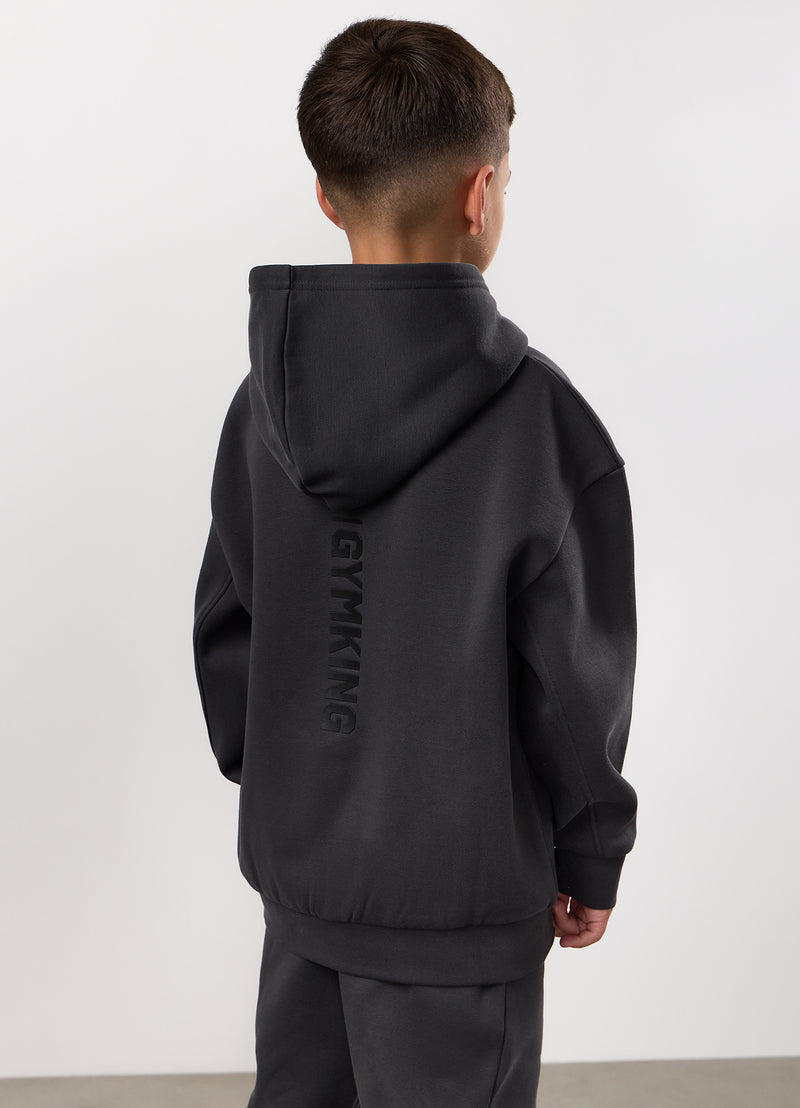 Gym King Kids Aventus Hood Tracksuit - Dark Pewter