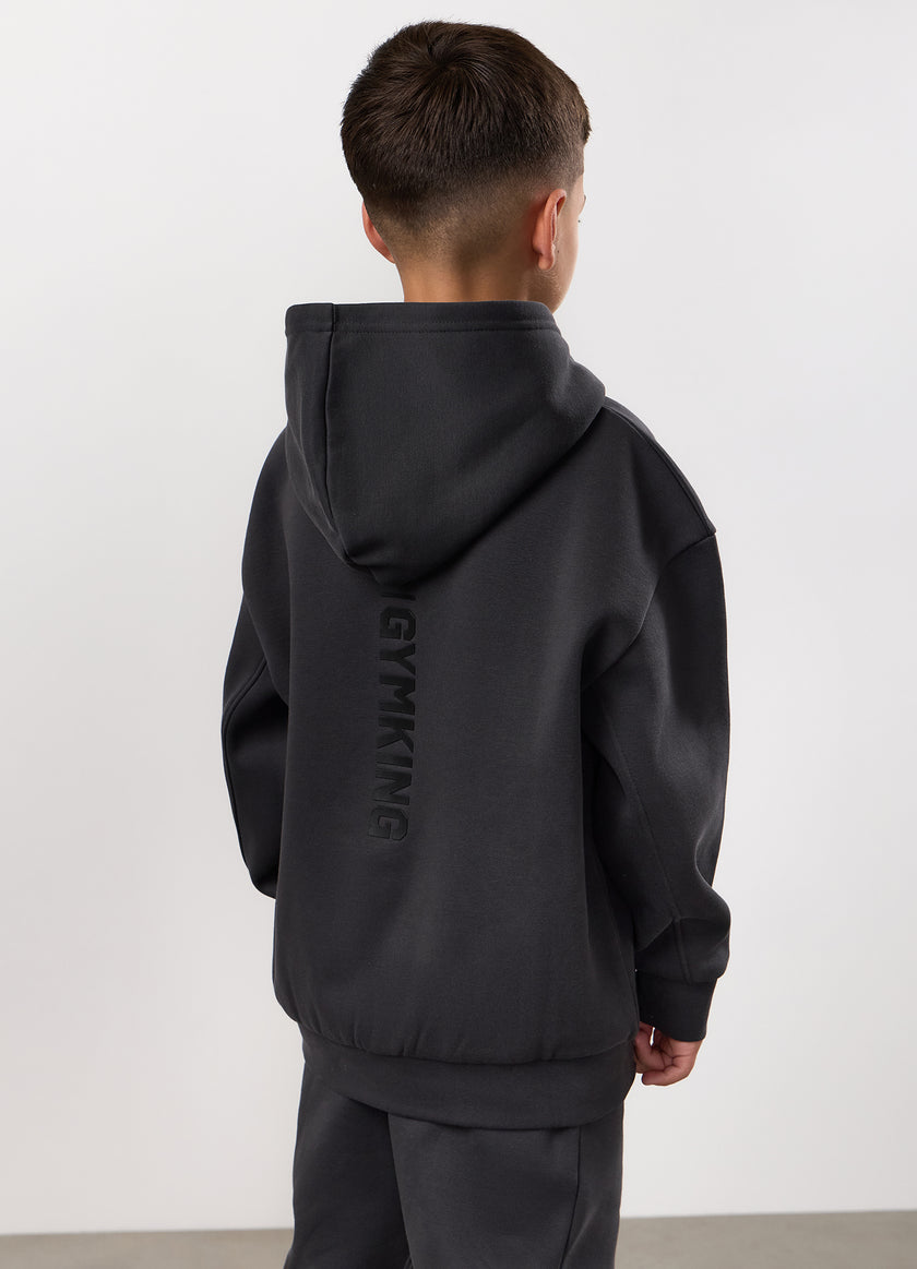 Gym King Kids Aventus Hood Tracksuit - Dark Pewter