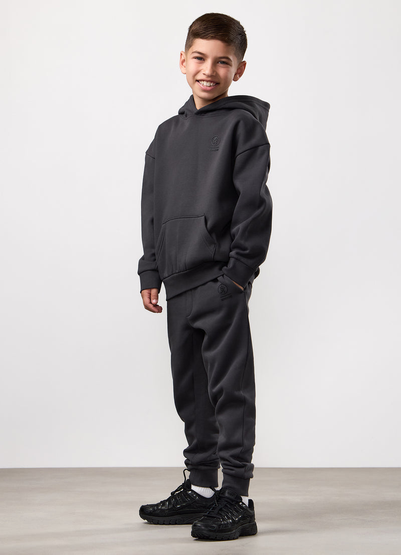 Gym King Kids Aventus Hood Tracksuit - Dark Pewter