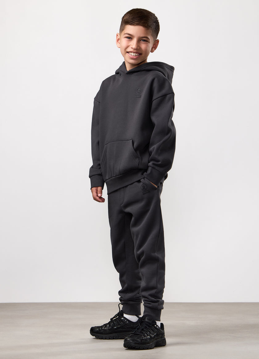 Gym King Kids Aventus Hood Tracksuit - Dark Pewter