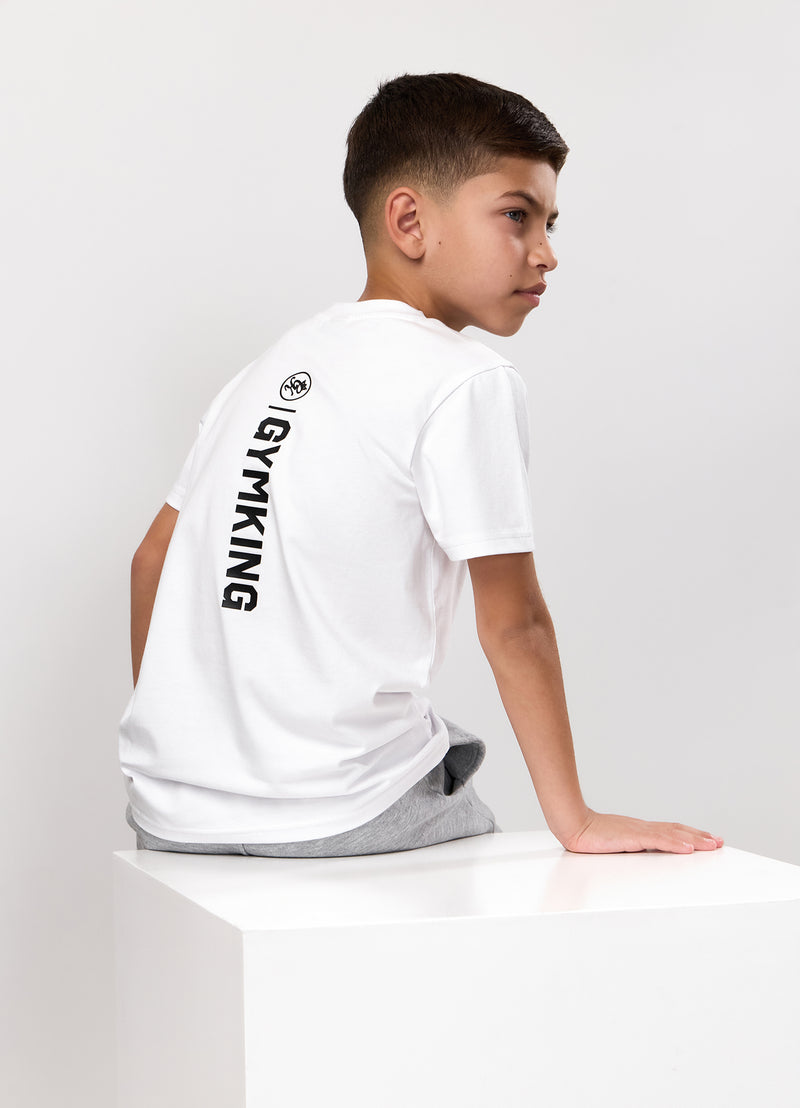 Gym King Kids Aventus Tee - White