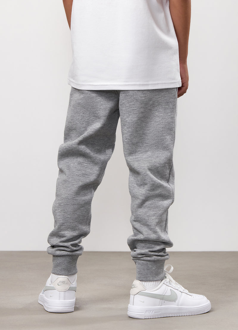 Gym King Kids Aventus Hood Tracksuit - Grey Marl