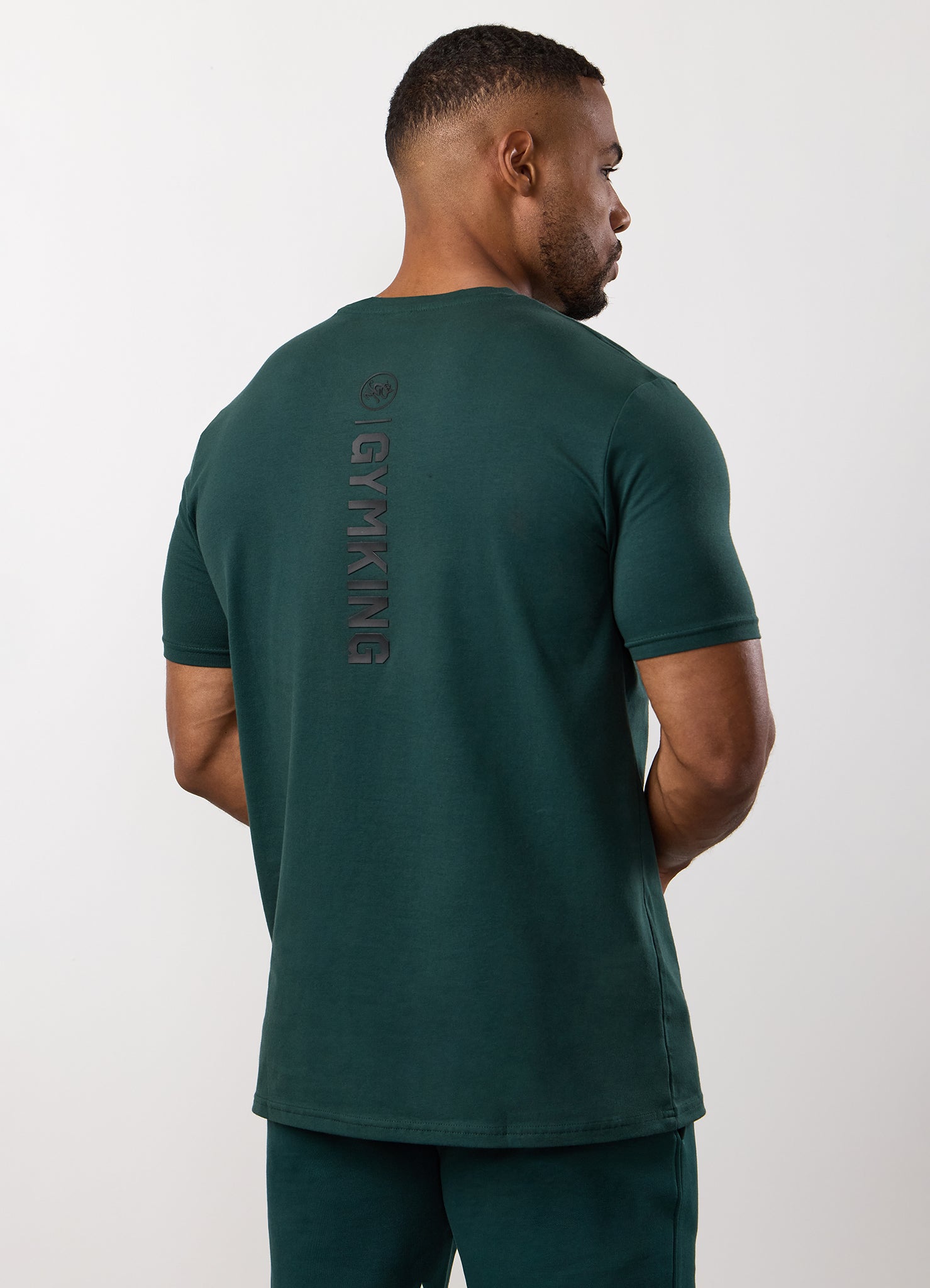 Gym King Aventus Jersey Tee - Deep Forest Green