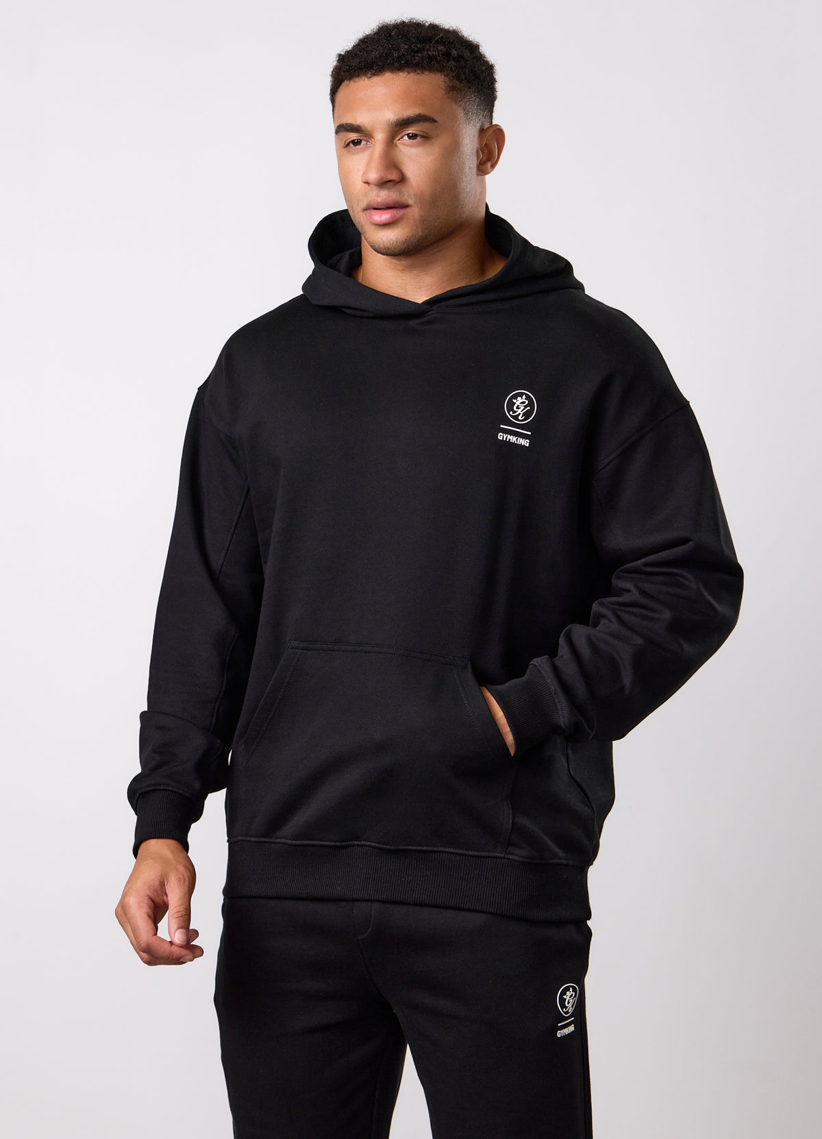 Gym King Aventus Loopback Hoodie - Black