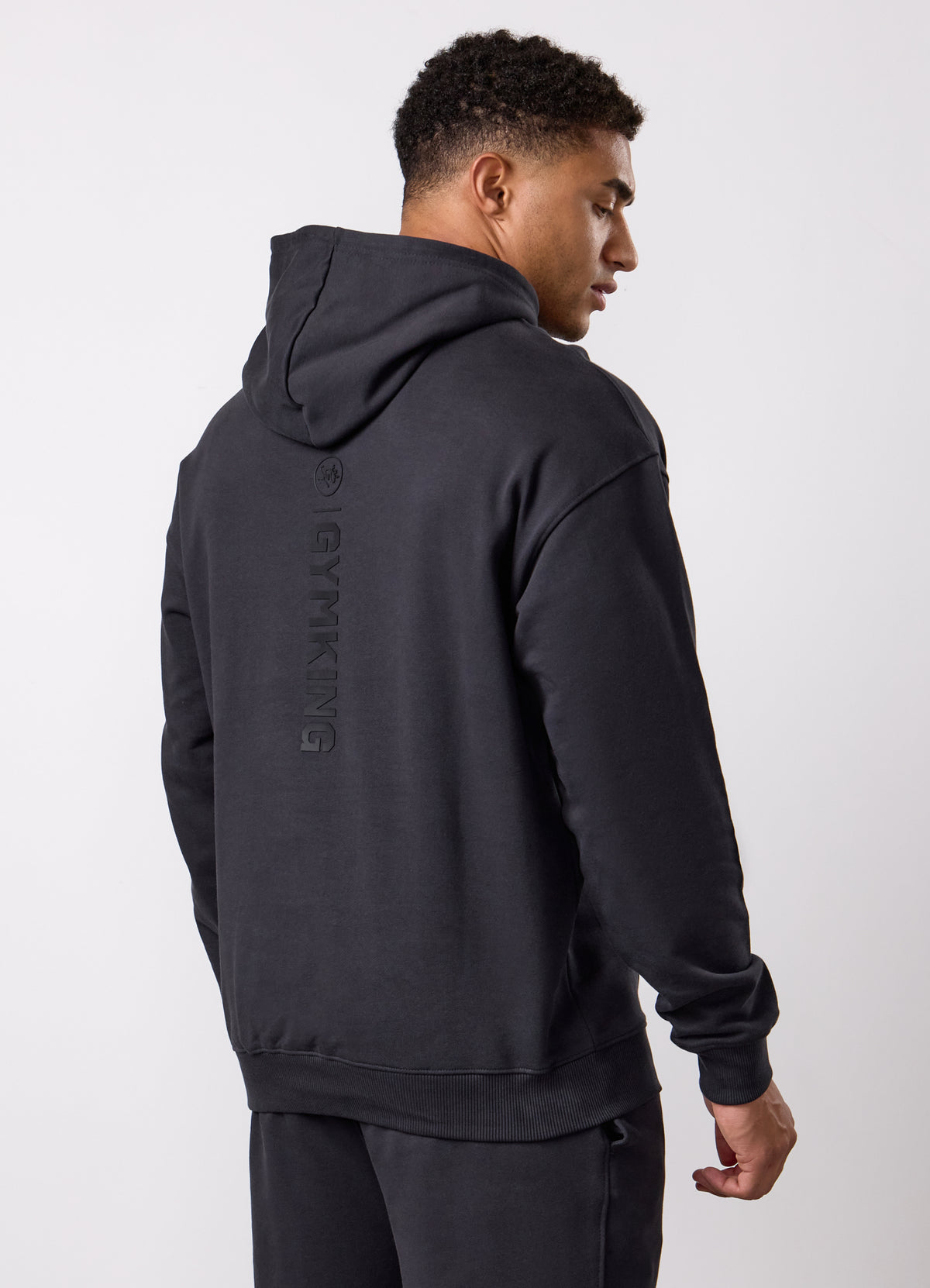 Gym King Aventus Loopback-Hoodie – Dark Pewter