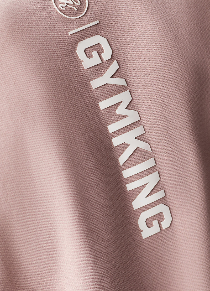 Gym King Aventus Drop Shoulder Crew - Dusky Pink