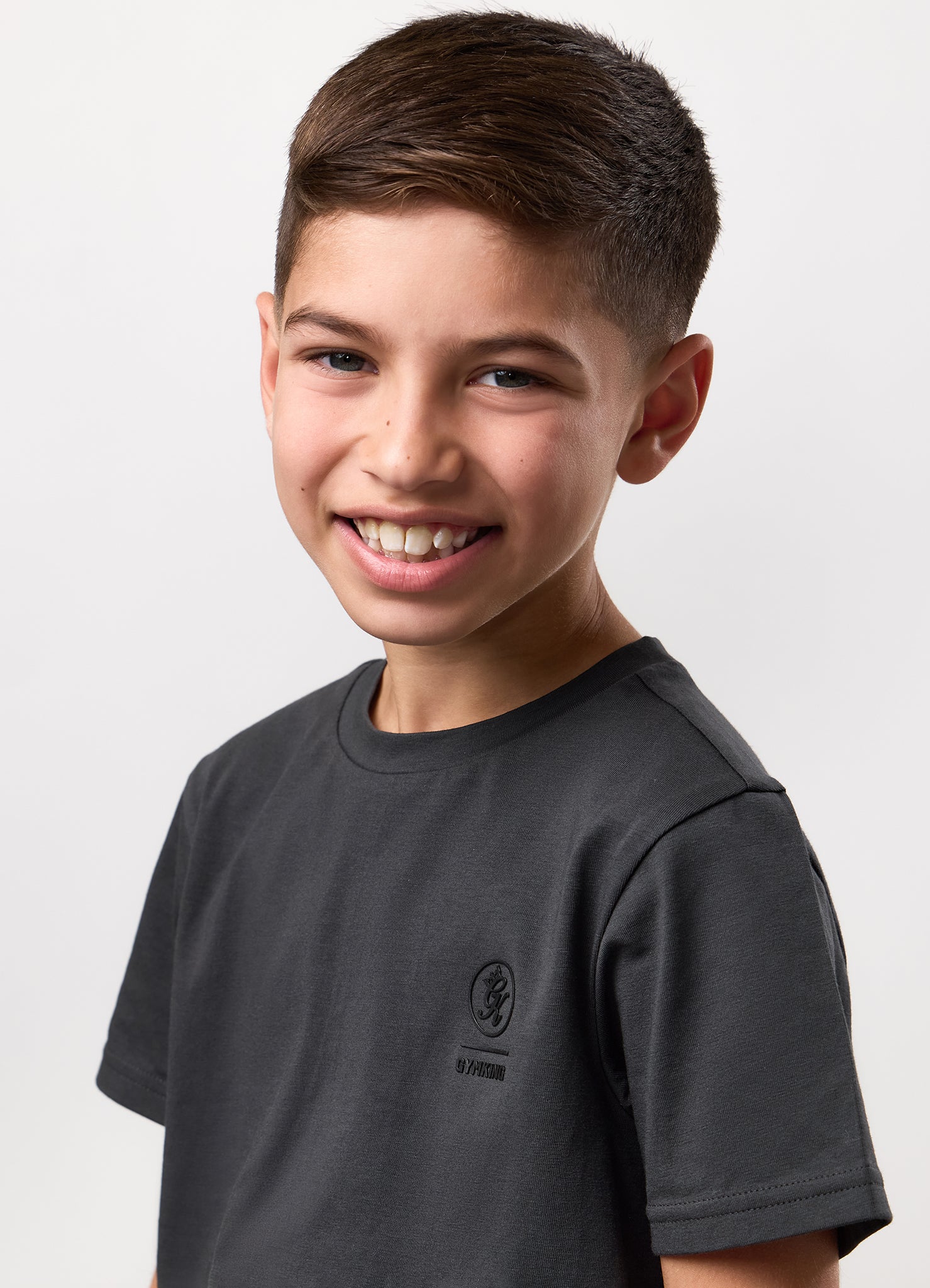 Gym King Kids Aventus Tee - Dark Pewter