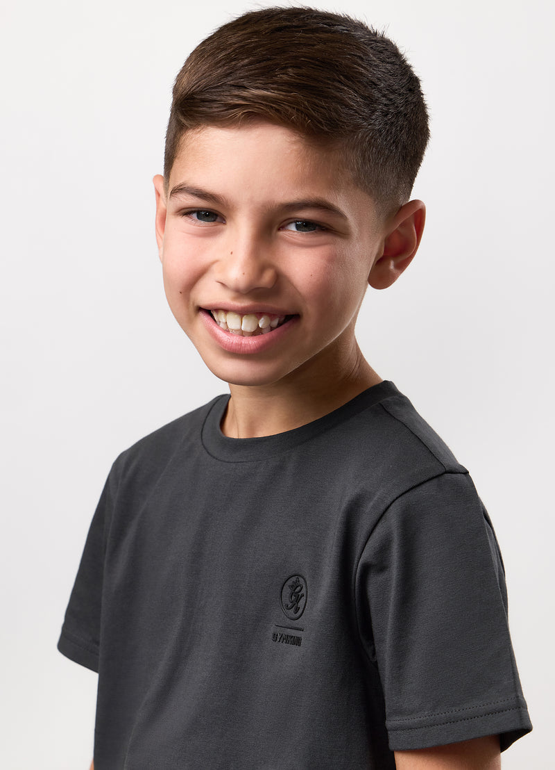 Gym King Kids Aventus Tee - Dark Pewter