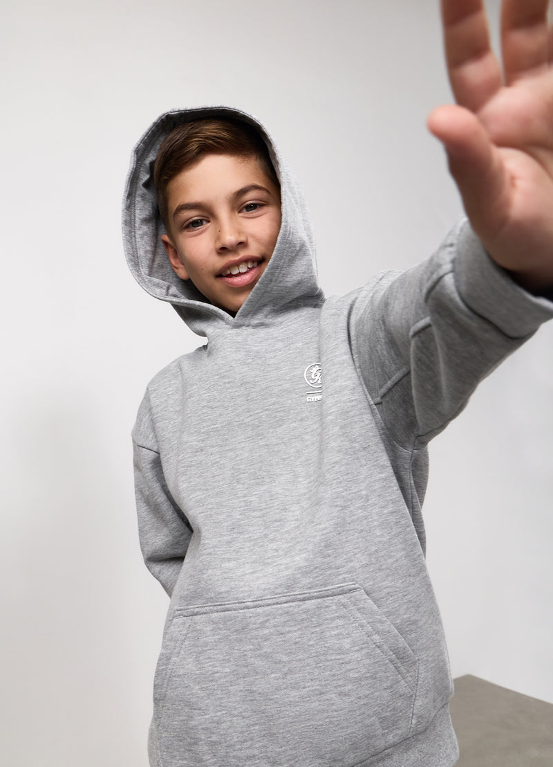 Gym King Kids Aventus Hood - Grey Marl
