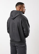 Gym King Aventus Fleece Hood - Dark Pewter
