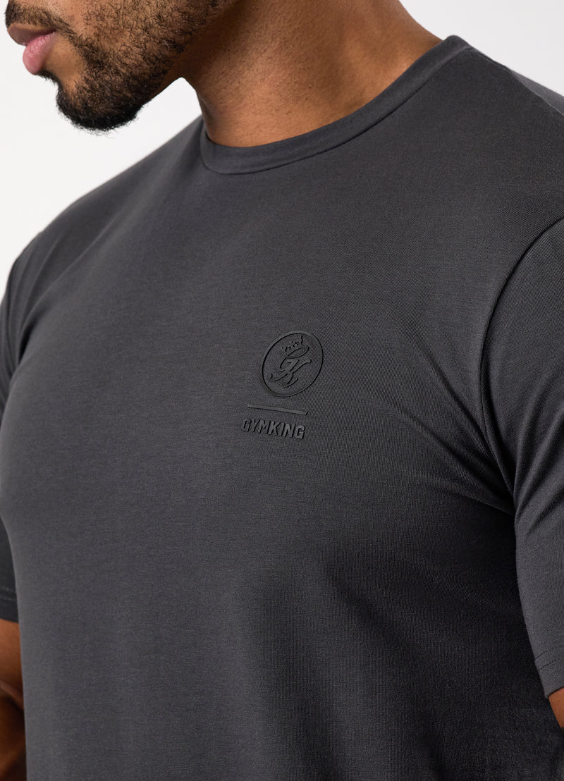 Gym King Aventus Jersey Tee - Dark Pewter
