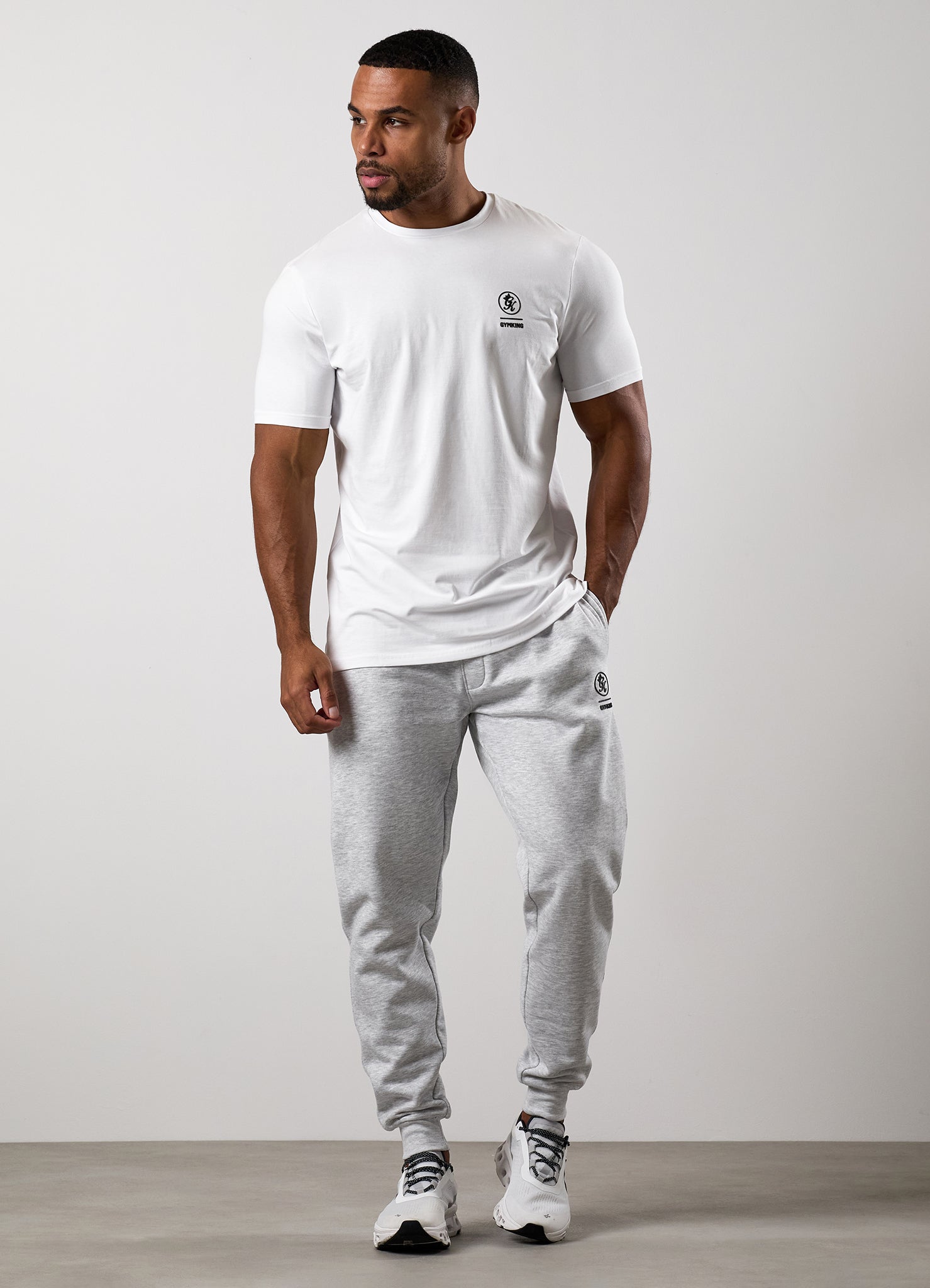 Gym King Aventus Jersey Tee - White