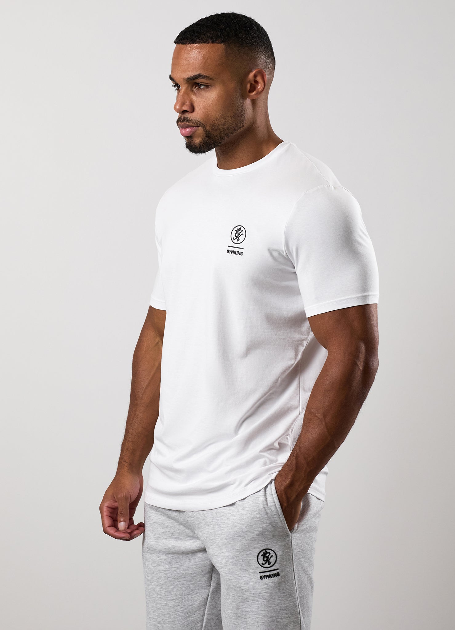 Gym King Aventus Jersey Tee - White