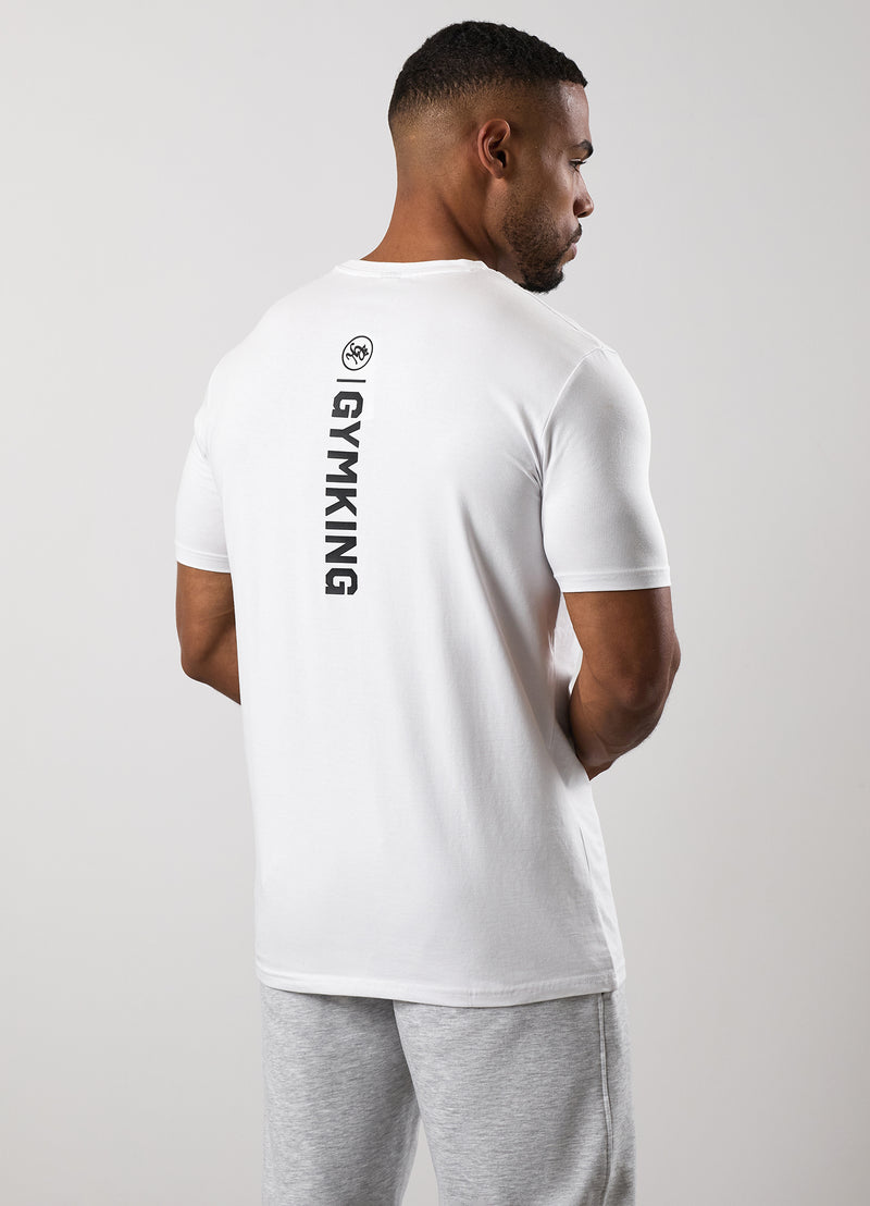 Gym King Aventus Jersey Tee - White