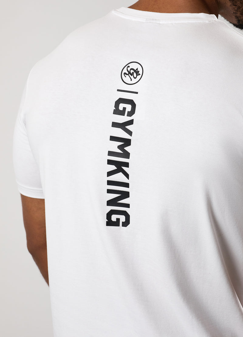 Gym King Aventus Jersey Tee - White