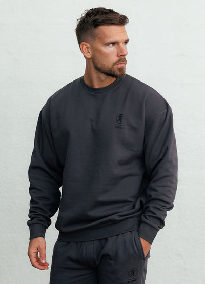 Gym King Aventus Fleece Crew - Dark Pewter