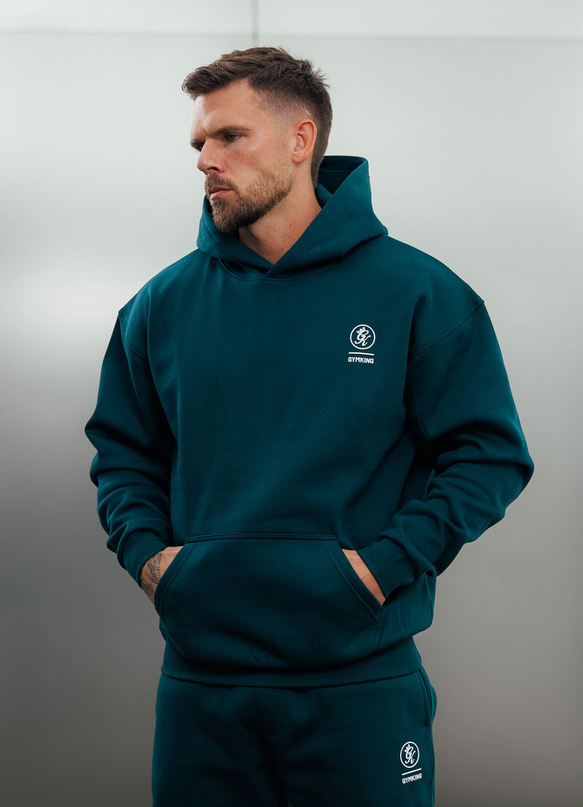 Gym King Aventus Fleece Hood - Teal