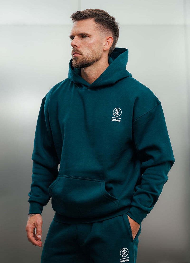 Gym King Aventus Fleece Hood - Teal