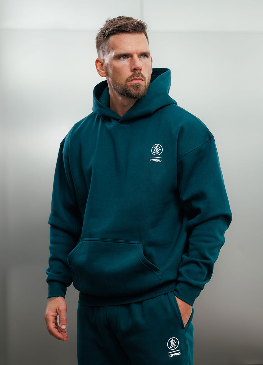 Gym King Aventus Fleece Hood - Teal